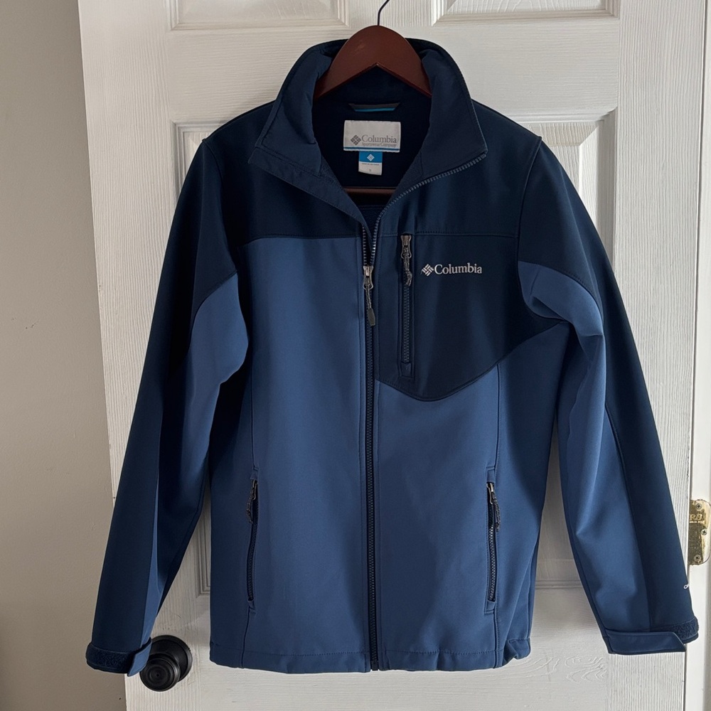 Columbia Dark Blue Softshell Jacket - image 1